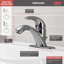 Delta 583LF-WF C Spout 1H Lavatory Faucet 