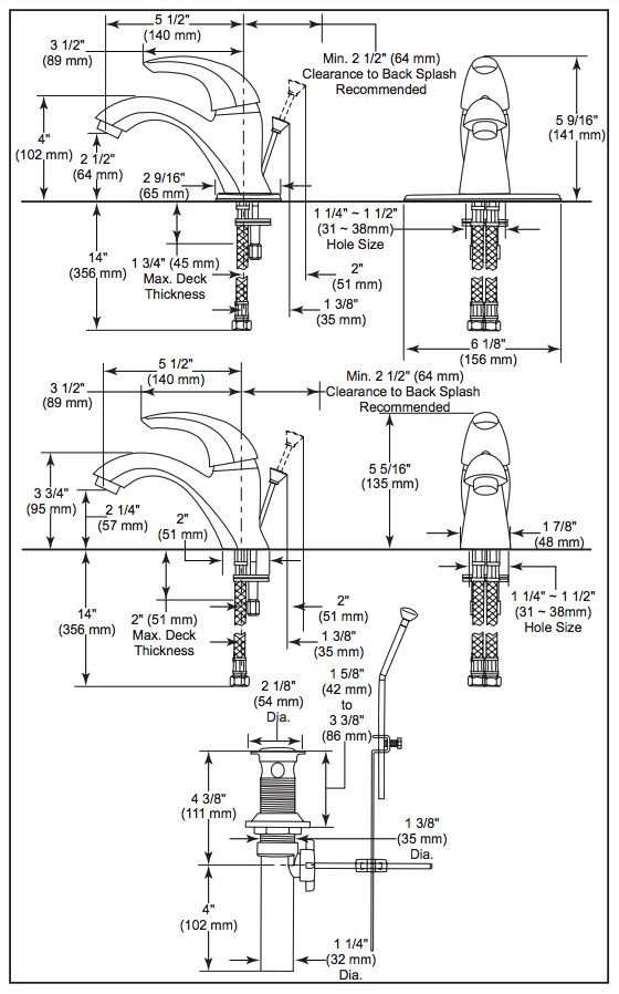 Delta 583LF-WF C Spout 1H Lavatory Faucet 