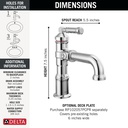 Delta 584-PR-LPU-DST Single Handle Bathroom Faucet