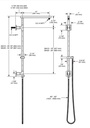 Delta 58410-PR Shower Column 18" Angular