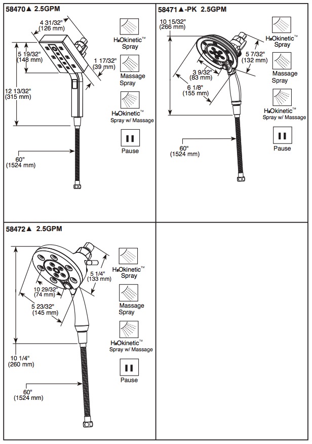 Delta 58472-SS-PR In2Ition(R) Two-In-One Shower Arm Mounted Shower