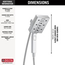 Delta 58473-PR H2Okinetic In2Ition 4-Settin G Two-In-One Shower