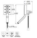 Delta 58473-PR H2Okinetic In2Ition 4-Settin G Two-In-One Shower