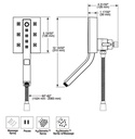 Delta 58473-SS-PR H2Okinetic In2Ition 4-Settin G Two-In-One Shower