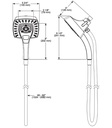 Delta 58474-BL In2Ition H2O Hssh 1.75 Gpm Magnatite 5S 