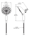 Delta 58480-PR-PK H2O In2Ition Hssh 1.75 Gpm 5-Setting