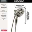 Delta 58480-SS-PR-PK H2O In2Ition Hssh 1.75 Gpm 5-Setting