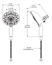 Delta 58480-SS-PR-PK H2O In2Ition Hssh 1.75 Gpm 5-Setting