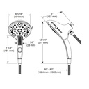 Delta 58620-PR-PK In2Ition H2Okinetic 5-Settin G Two-In-One Shower