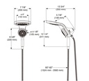 Delta 58680-BL Hydrorain 2-In-1 H2O 1.75Gpm 5-Setting 