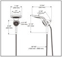Delta 58680-CZ Hydrorain 2-In-1 H2O 1.75Gpm 5-Setting 