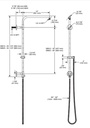 Delta 58810-BL Shower Column 18" Round 