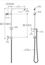 Delta 58820-BL Shower Column 26" Round 