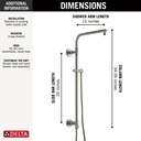 Delta 58820-SS-PR Shower Column 26" Round