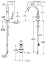 Delta 588SH-CZ-PR-DST Tetra Single Handle Bathroom Faucet
