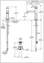Delta 589-BL-DST Tetra Single Handle Bathroom Faucet