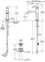 Delta 589-CZ-PR-DST Tetra Single Handle Bathroom Faucet