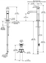 Delta 589-PR-DST Tetra Single Handle Bathroom Faucet