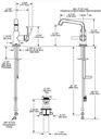 Delta 589SH-BL-DST Tetra Single Handle Bathroom Faucet