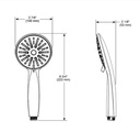Delta 59361-PK Hand Shower 1.75 Gpm 4-Setting 