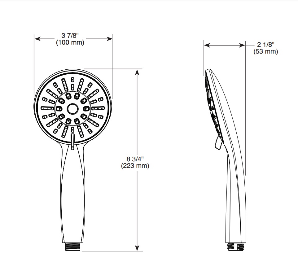 Delta 59361-SS-PK Hand Shower 1.75 Gpm 4-Setting 