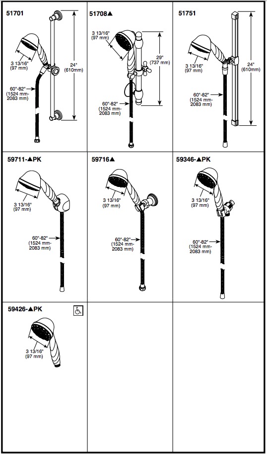 Delta 59426-PK 7 Function Hand Shower 