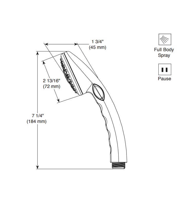 Delta 59462-B15-BG Water Efficient Handshower 
