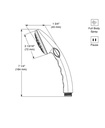Delta 59462-B15-BG Water Efficient Handshower 