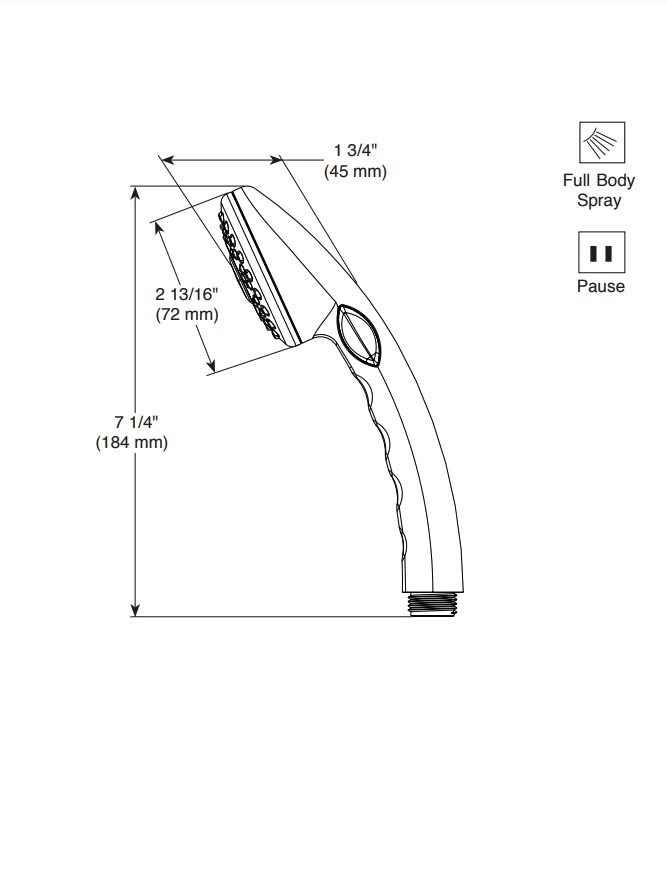 Delta 59462-WHB15-BG Water Efficient Handshower 