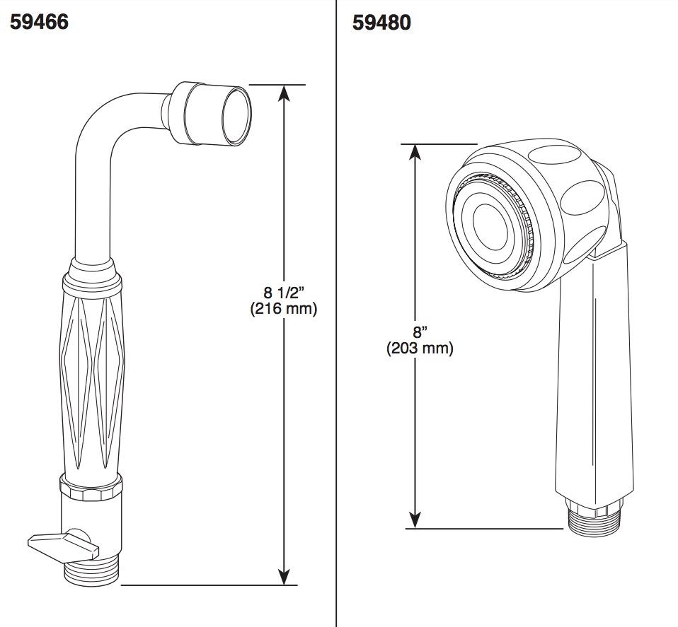 Delta 59480 Lady Alsons Adj Spray Hand Shr 