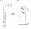 Delta 59480 Lady Alsons Adj Spray Hand Shr 