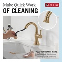Delta 597-CZPD-DST Cassidy Single Handle Pull Down Bathroom Faucet