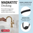 Delta 597-CZPD-DST Cassidy Single Handle Pull Down Bathroom Faucet
