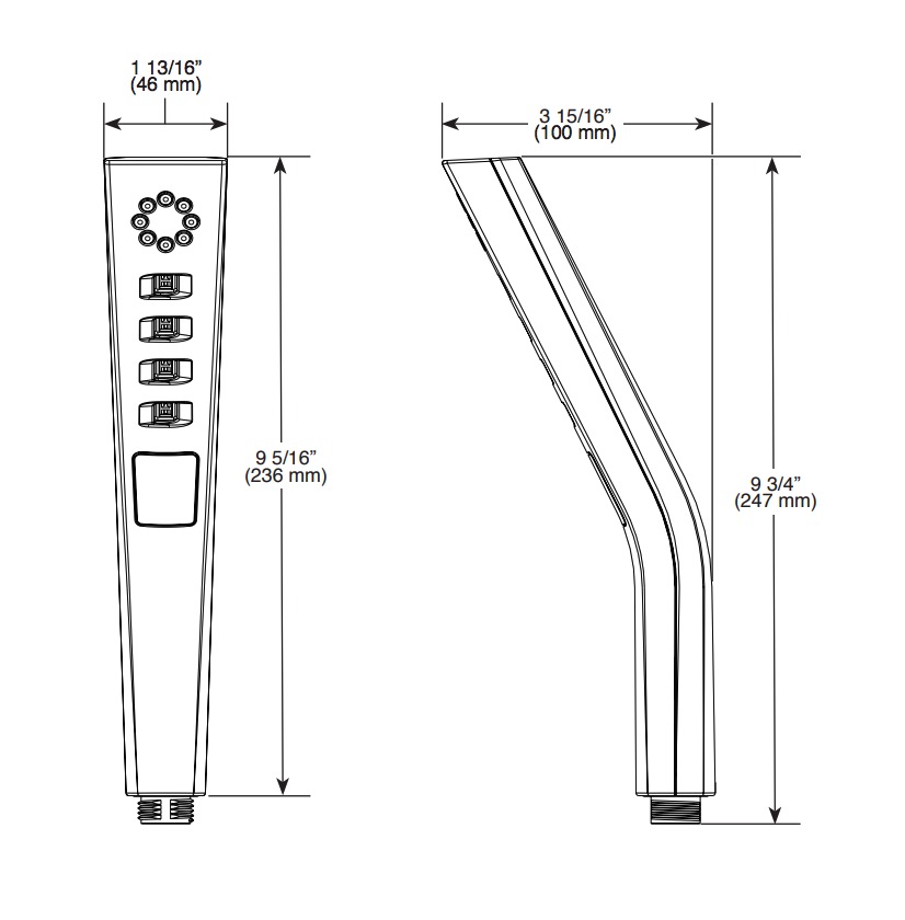 Delta 59799-BL-PK 3-Setting H2Okinetic Handshower 