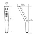 Delta 59799-BL-PK 3-Setting H2Okinetic Handshower 