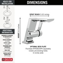 Delta 599-PR-MPU-DST Single Handle Faucet Mpu