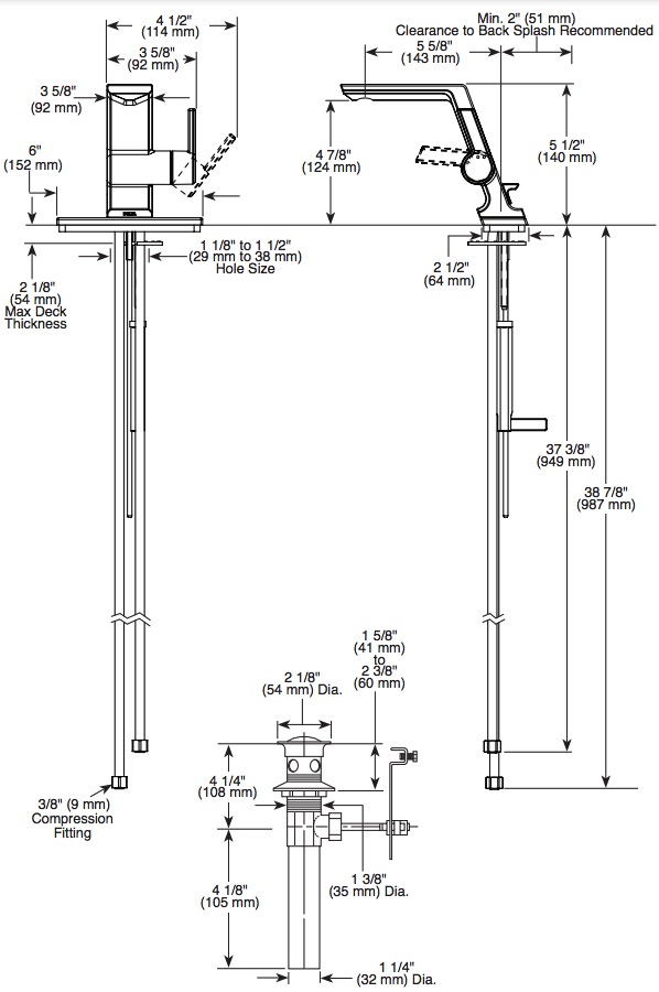 Delta 599-PR-MPU-DST Single Handle Faucet Mpu