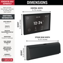 Delta 5CB-550L-BL Steamscape Unilateral Deluxe Package Matte Black