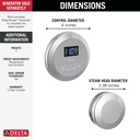 Delta 5CH-250R-PR Steamscape Contemporary Classic Package Chrome