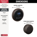Delta 5CH-250R-RB Steamscape Contemporary Classic Packagevenetian Bronze