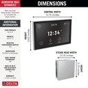 Delta 5CH-550L-PR Steamscape Linear Square Deluxe Package Chrome