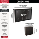 Delta 5CH-550L-RB Steamscape Linear Square Deluxe Package Venetian Bronze