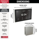 Delta 5CH-550L-SS-PR Steamscape Linear Square Deluxe Package Stainless