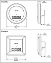 Delta 5CN-220R-BL Steamscape Round Exterior Control Matte Black