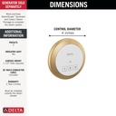 Delta 5CN-220R-CZ-PR Steamscape Round Exterior Control Champagne Bronze