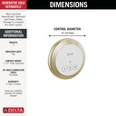 Delta 5CN-220R-PN-PR Steamscape Round Exterior Control Polished Nickel