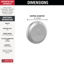 Delta 5CN-220R-PR Steamscape Round Exterior Control Chrome