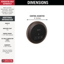 Delta 5CN-220R-RB Steamscape Round Exterior Control Venetian Bronze