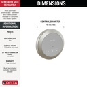 Delta 5CN-220R-SS-PR Steamscape Round Exterior Control Stainless