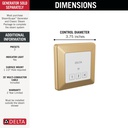 Delta 5CN-220T-CZ-PR Steamscape Transitional Exterior Control Champagne Bronze